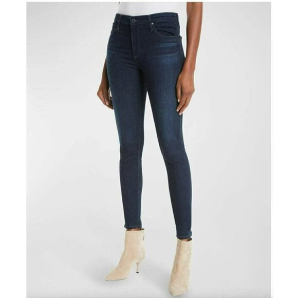 Adriano Goldschmied Farrah Skinny High Rise Jeans Dark Wash Blue Women's 29 - Picture 6 of 6